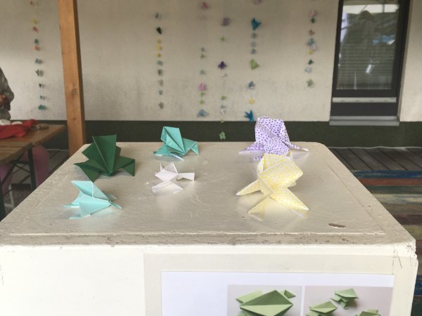 Origami-Kröten